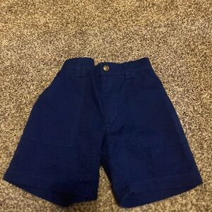 Vintage French Toast Lollytogs Cargo Shorts Size 5 Blue Y2K 90s Primary Elastic